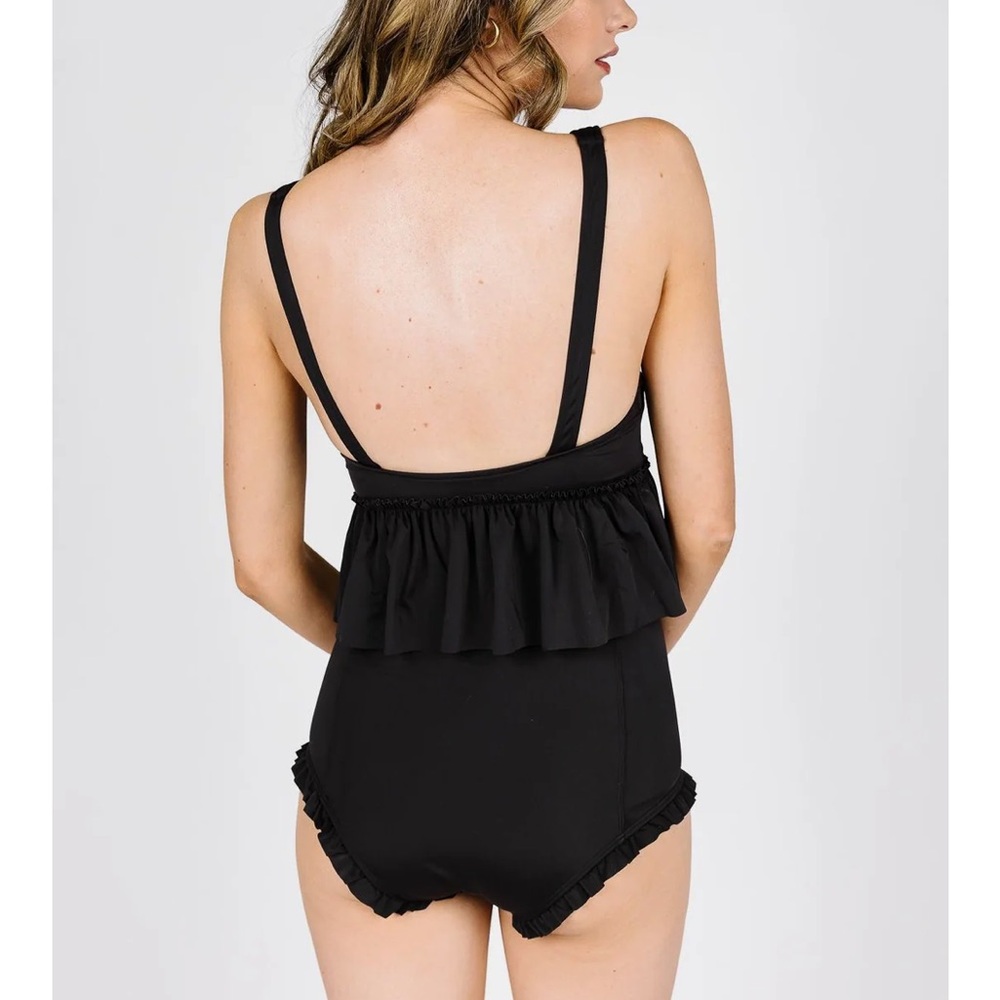 Kortni jeane v neck swim top black medium - Picture 7 of 7